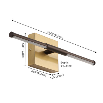 Makena Modern Minimalist Dimmable Integrated LED Metal Wall Sconce